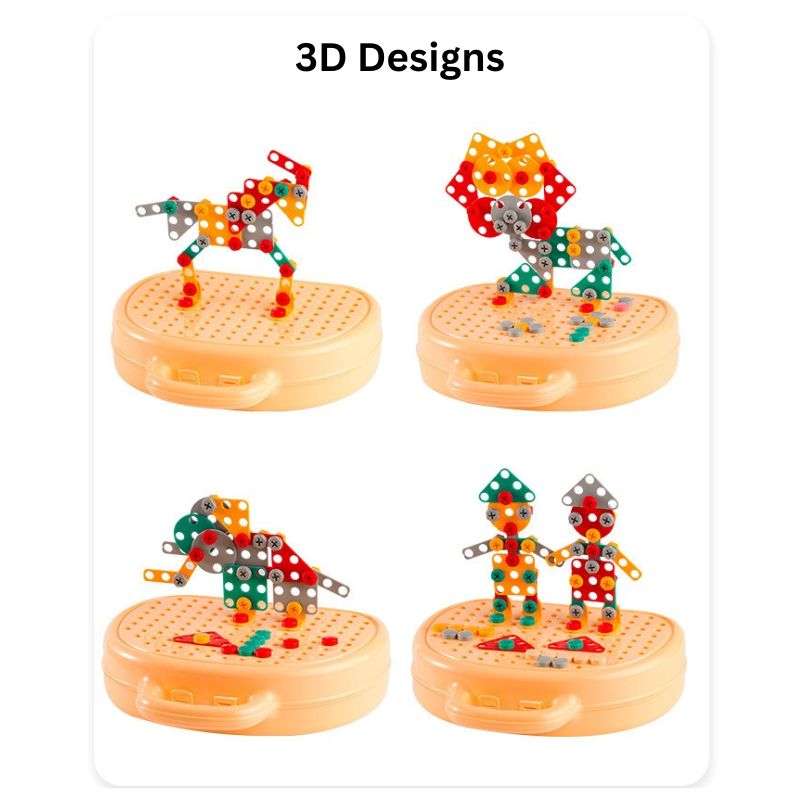 205-Piece Montessori Building & Learning Tool Kit