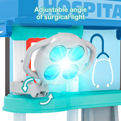 Doctor Playset for Kids Pretend Medical Station with Realistic Features & Lights - Educational Role Play Toys for 3-5 Year Old Girls and Boys - Perfect Gift for Christmas Birthday