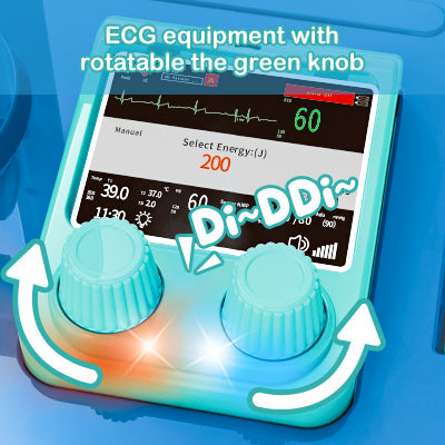 Doctor Playset for Kids Pretend Medical Station with Realistic Features & Lights - Educational Role Play Toys for 3-5 Year Old Girls and Boys - Perfect Gift for Christmas Birthday