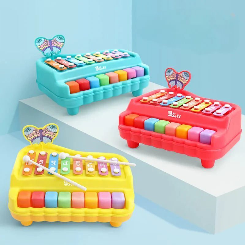 Fidtoy Musical Piano Xylophone 2 in 1 – 8 Tone Early Music Toy for Toddlers