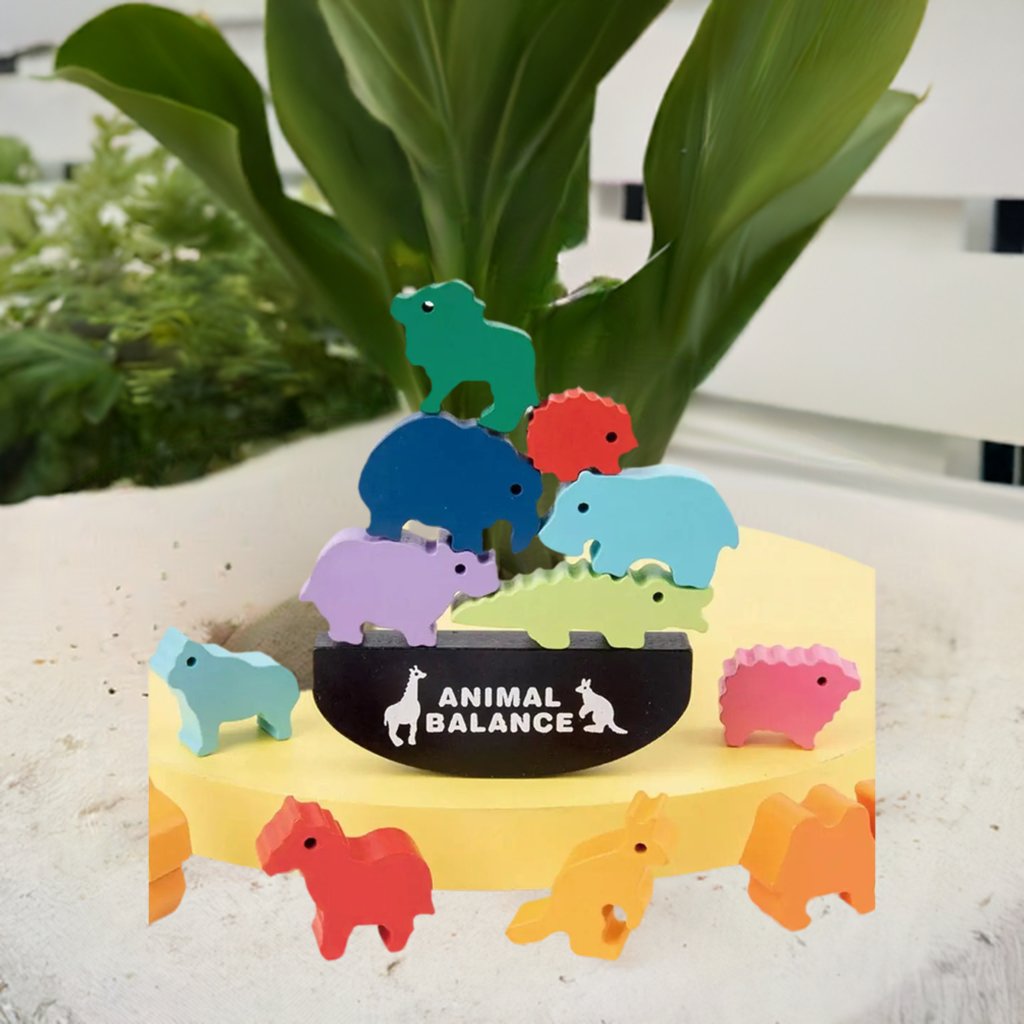 Animal Balancing Game | Wooden Animal Balance | Dinosaur Balancing Game