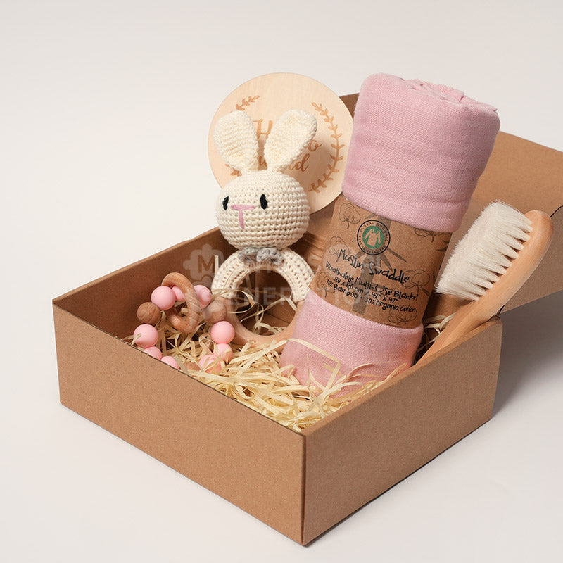 Fidtoy Newborn Baby Gift Box – Welcome Baby Shower Set