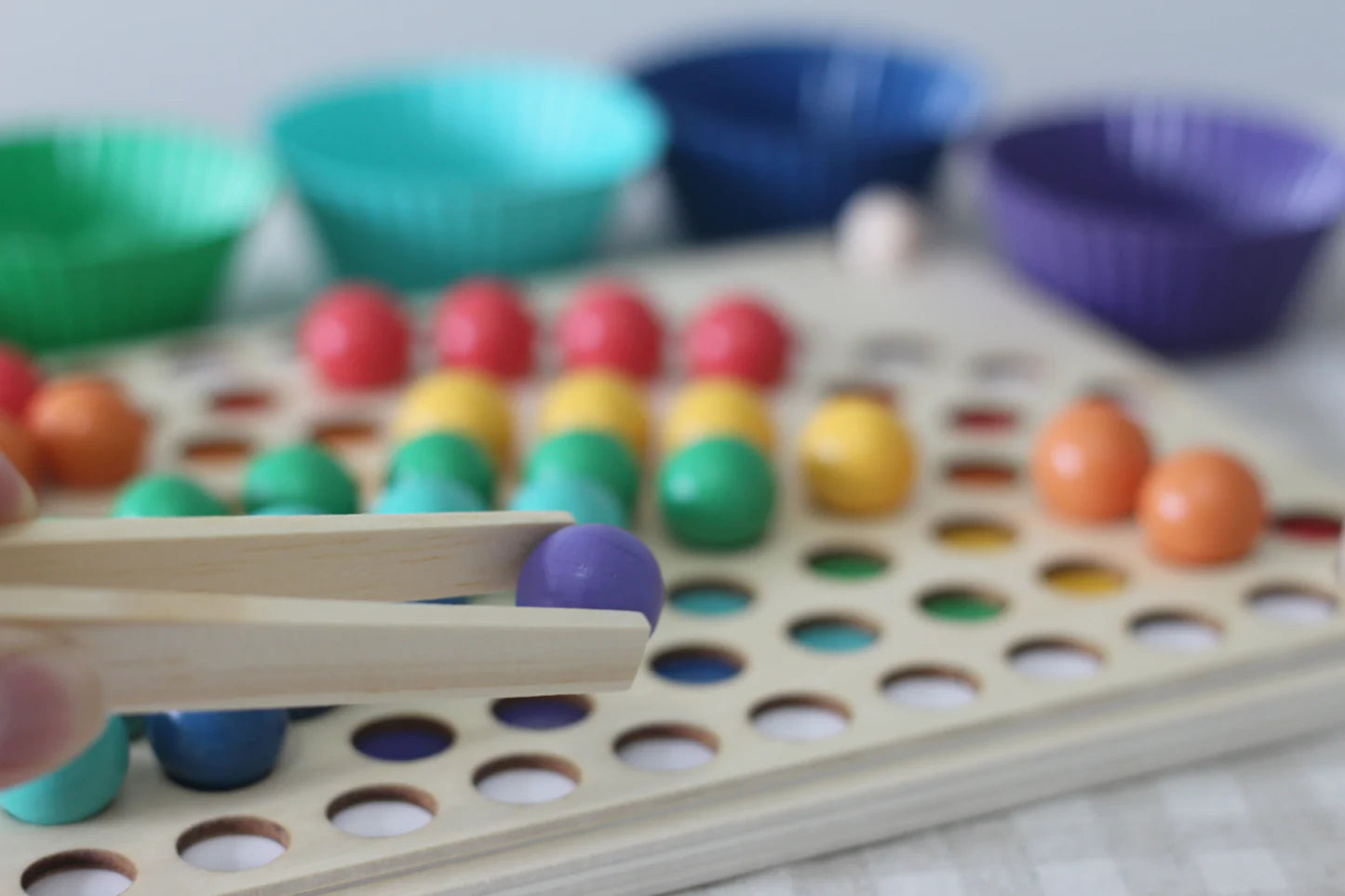 Fidtoy Montessori Cuentas Arcoíris