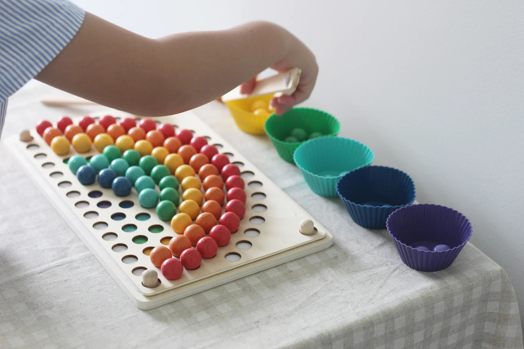 Fidtoy Montessori Cuentas Arcoíris
