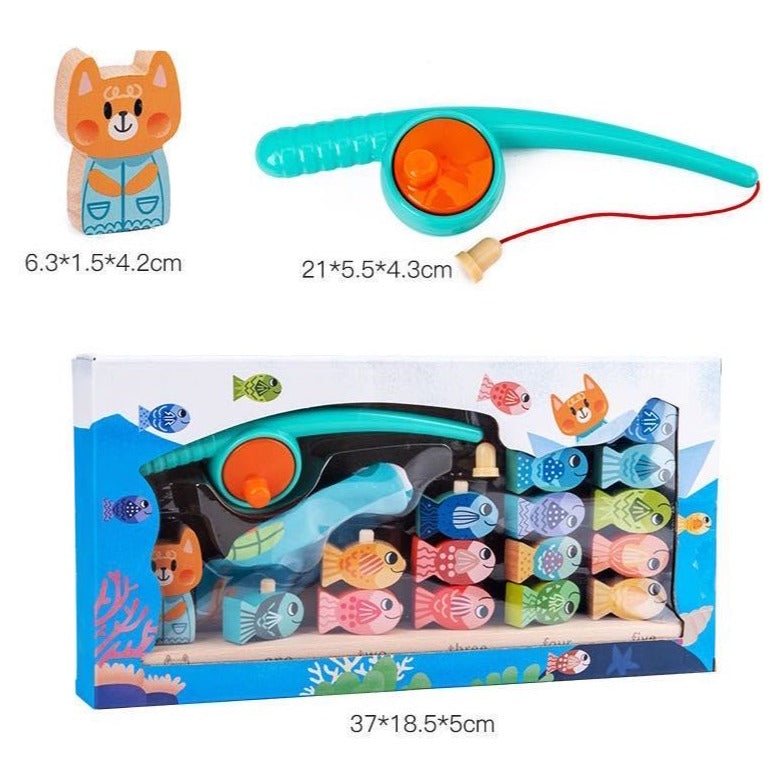 Wooden Magnetic Fishing and Counting Game- Mathematics toys