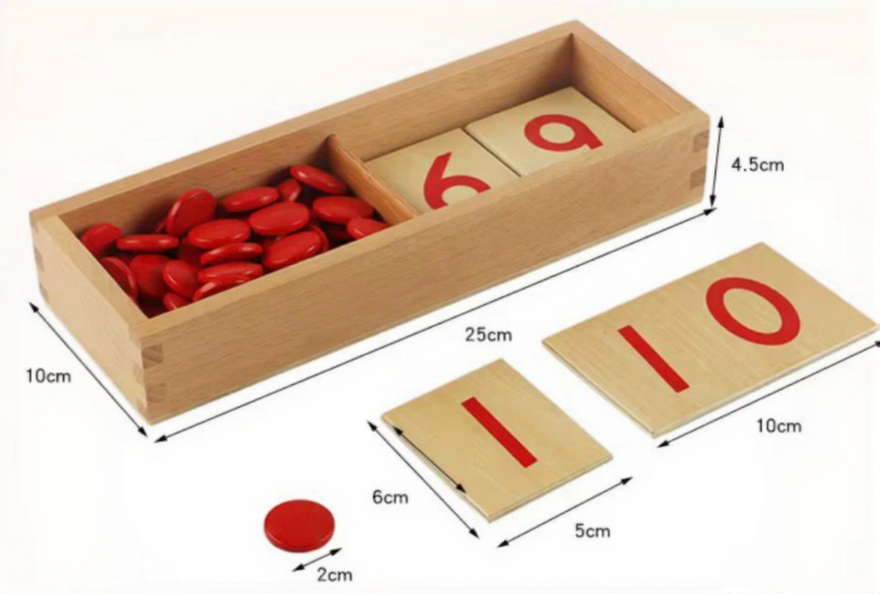 Montessori Cards and Counters Mathematical Material