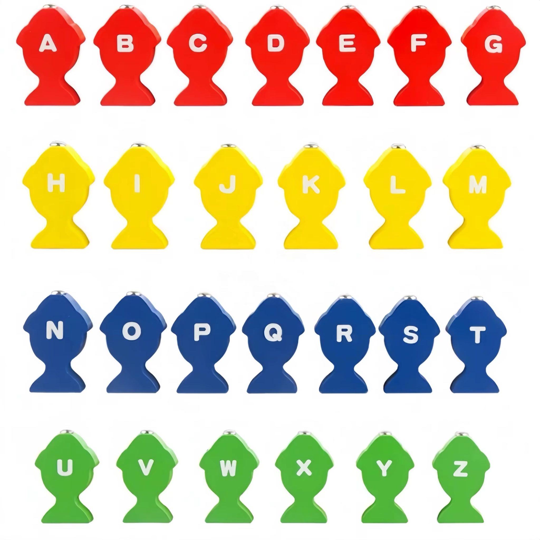 Magnetic Alphabet Fishing and Caterpillar Bead Sorting Game – Montessori-Inspired Activity for Letter Recognition, Sorting and Fine Motor Skills