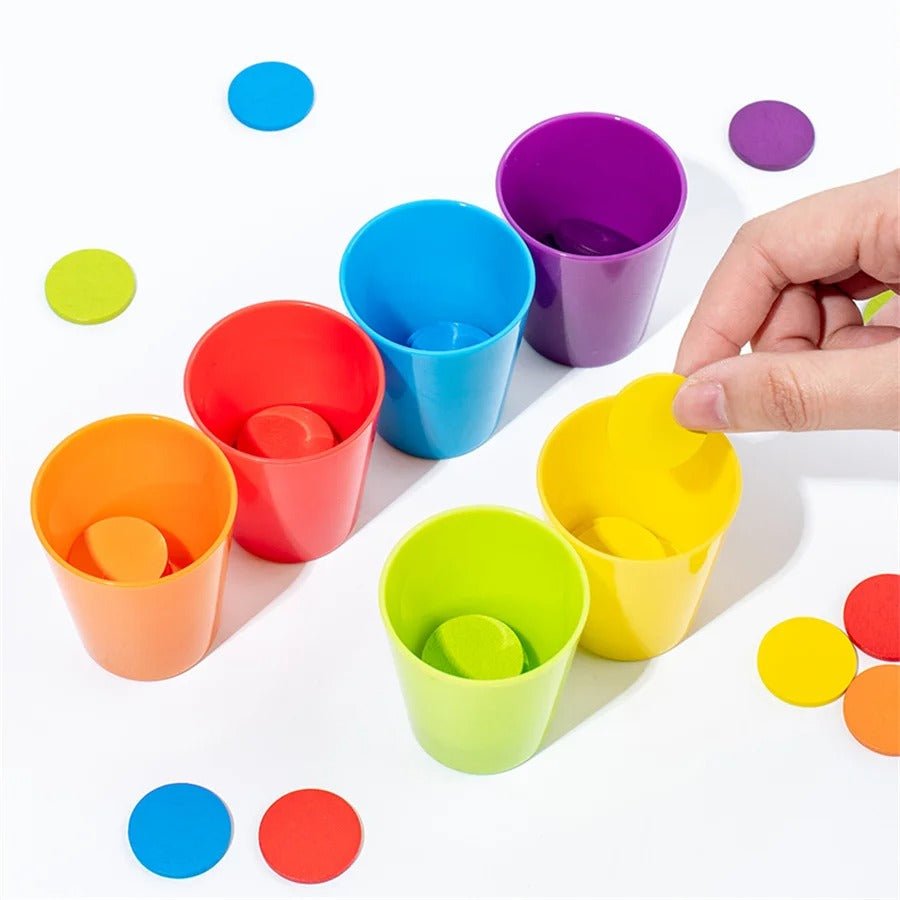 Color classification stacking cup game