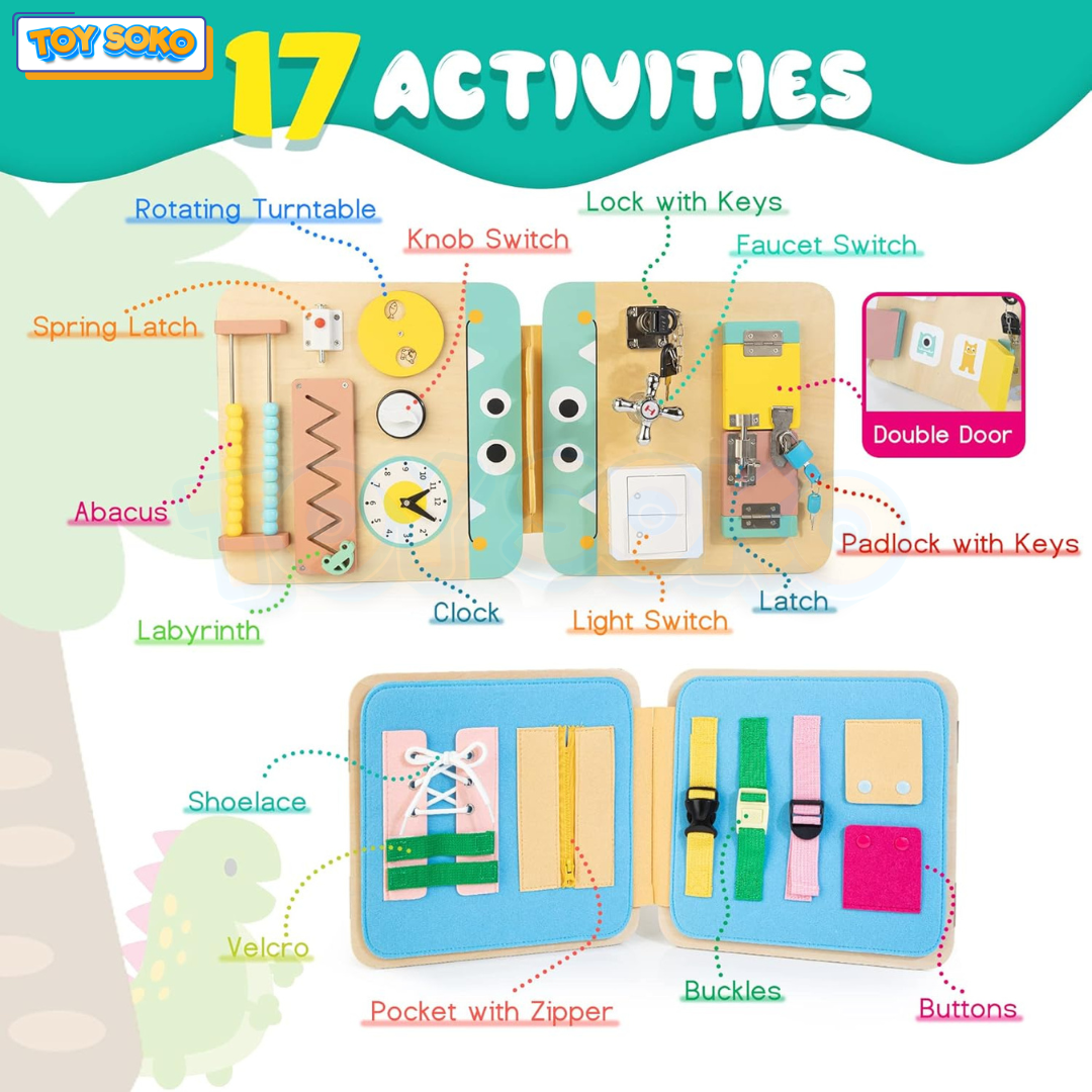 Multifunctional Busy Board – Sensory Childrens Outdoor Toys