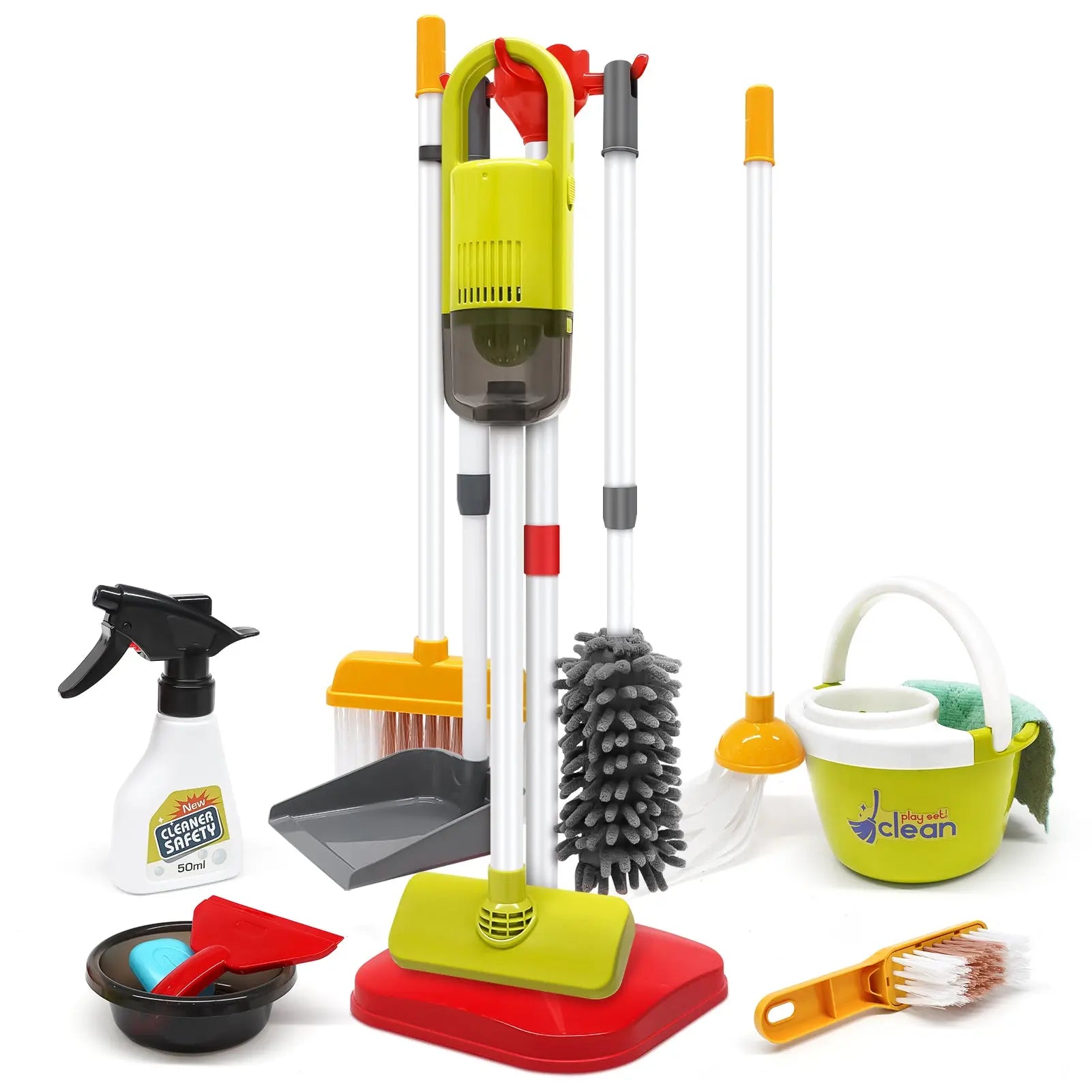 Set de juguetes de limpieza para niños de 3 a 7 años
