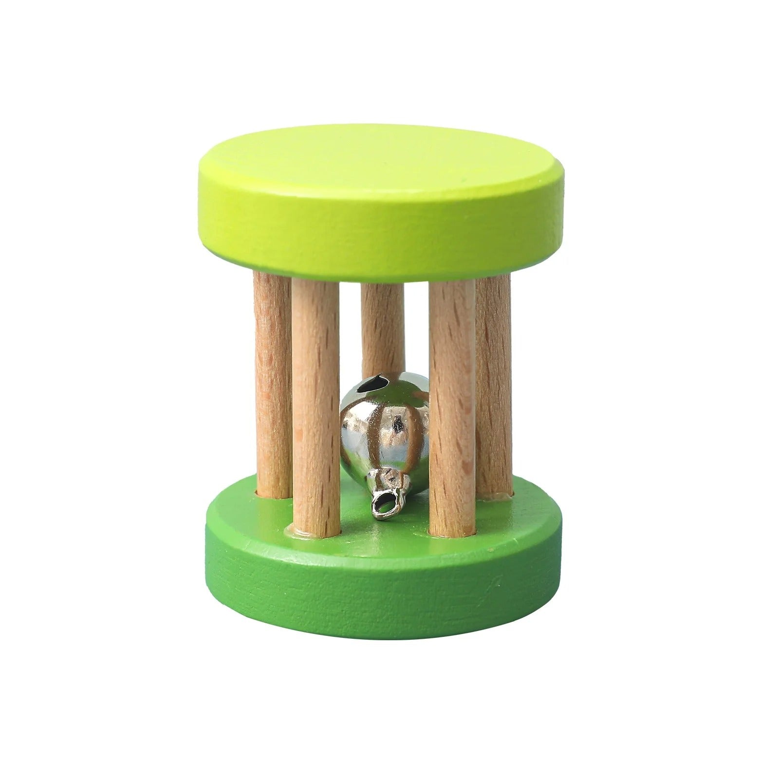 Color Wooden Rattle Toy 0-12 Months Baby - 1pc