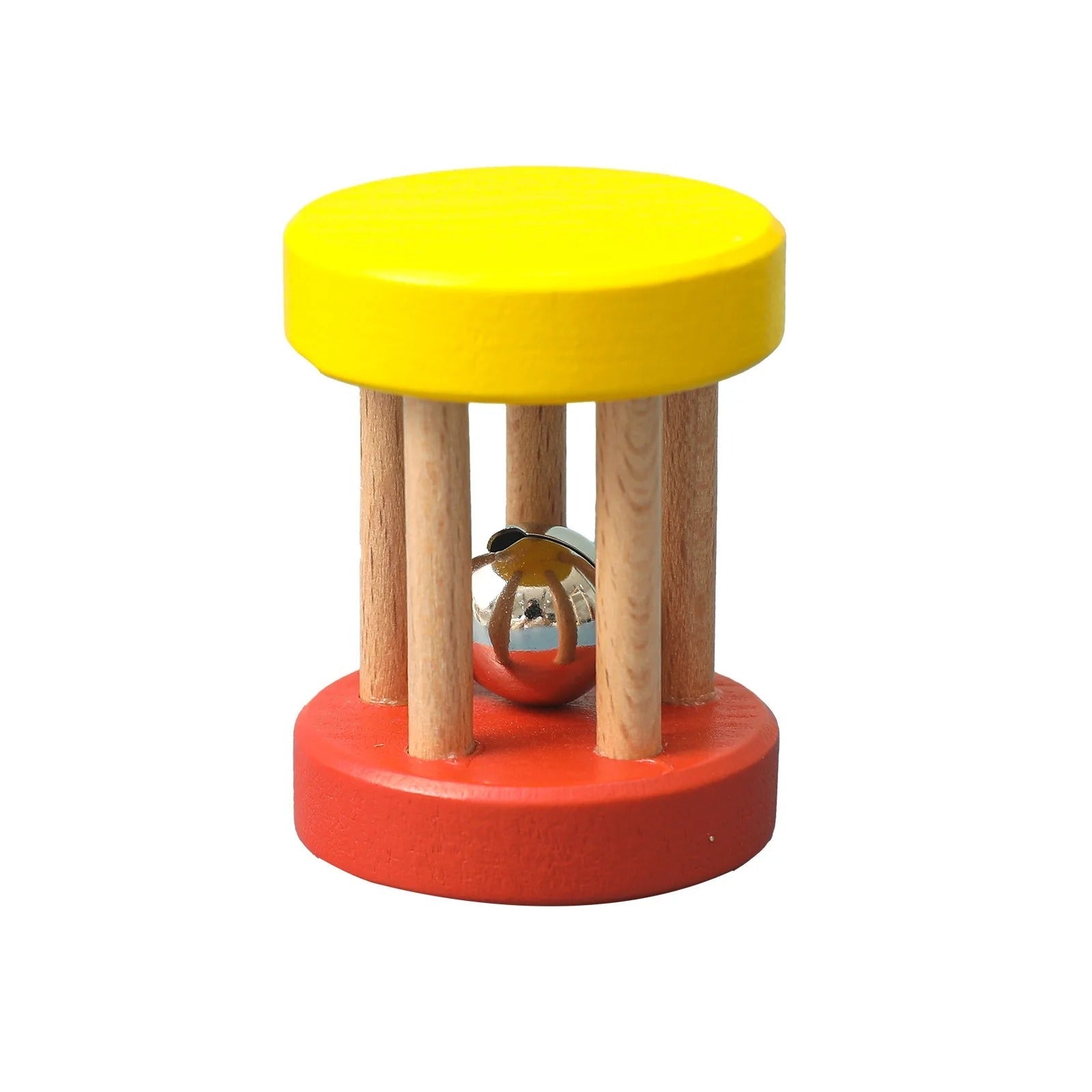 Color Wooden Rattle Toy 0-12 Months Baby - 1pc