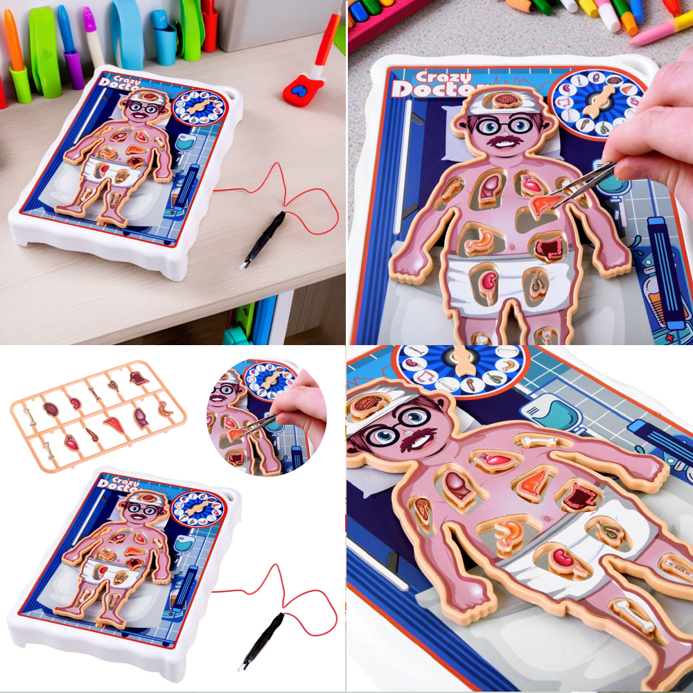 Kit Electrónico de Cirugía de Órganos del Cuerpo Humano "Crazy Doctor" - 953
