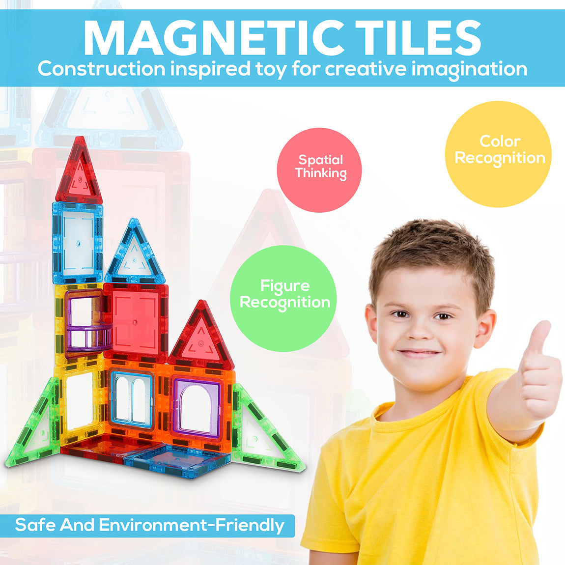 Fidtoy Magnetic Tiles Starter Set 32 Piece Building Toy