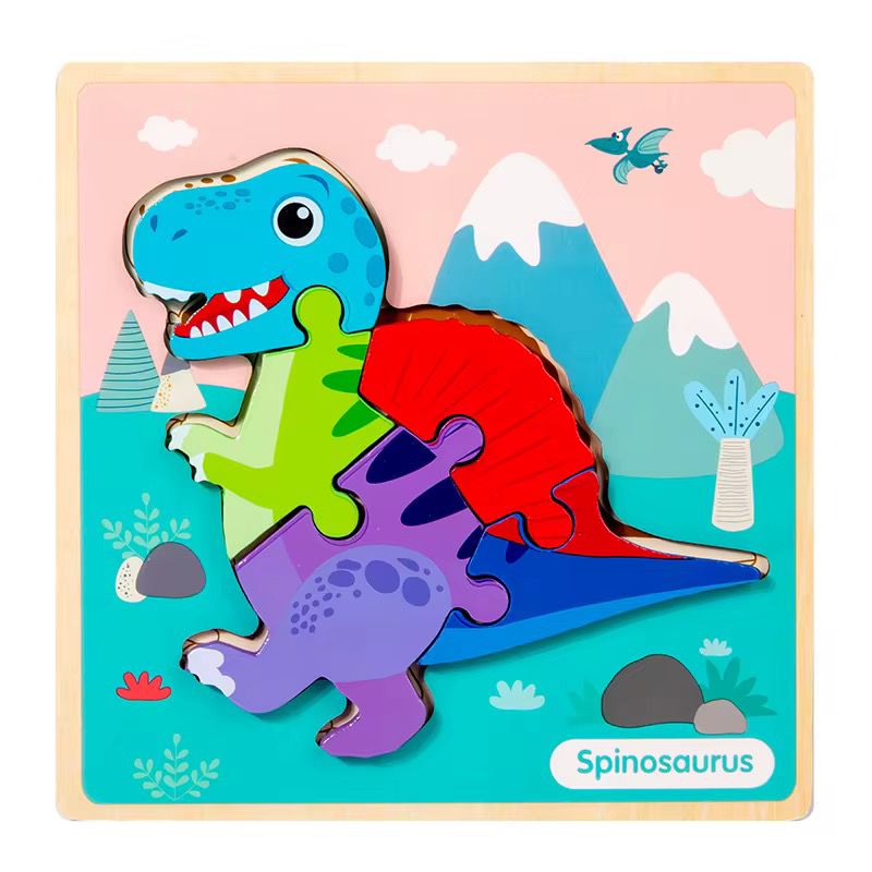 Dinosaur Wooden Puzzle - Mixed Design