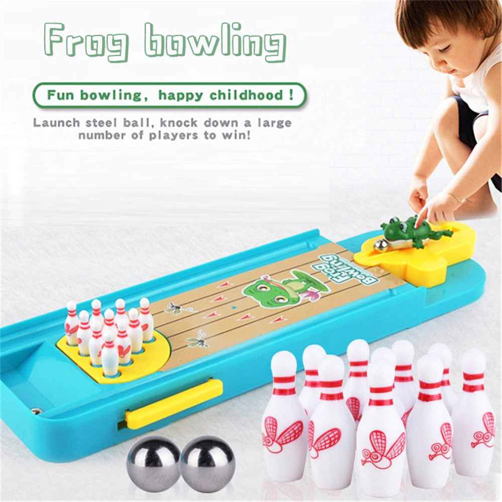 Frog Bowling™ - Fomenta las habilidades motrices - Mini Pista de Bolos de Rana