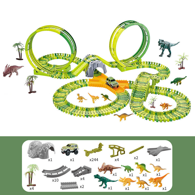 Circuit Voiture Dinosaure Enfants