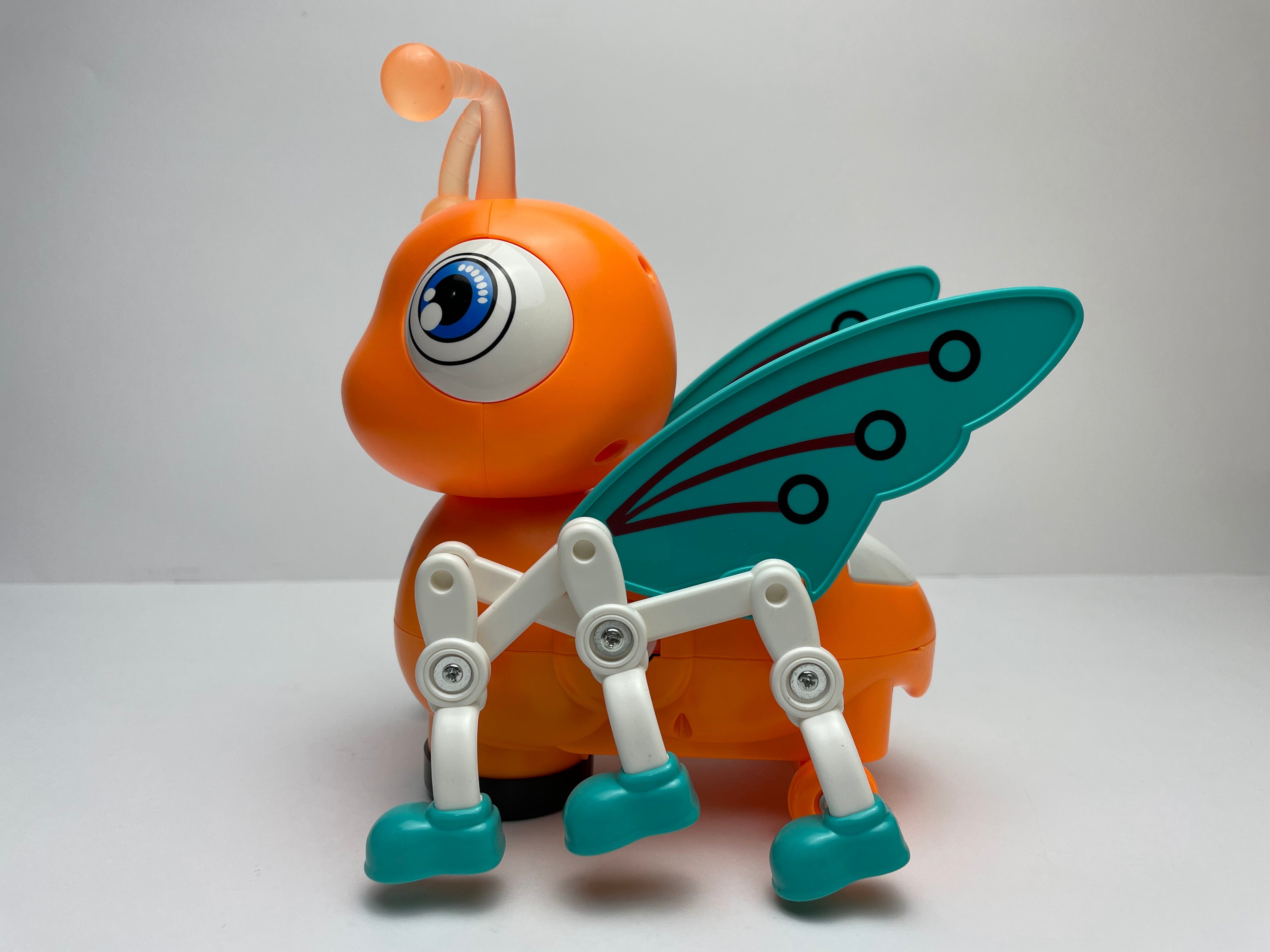 Fidtoy Walking Musical Bee Toy with Lights and 360 Rotation