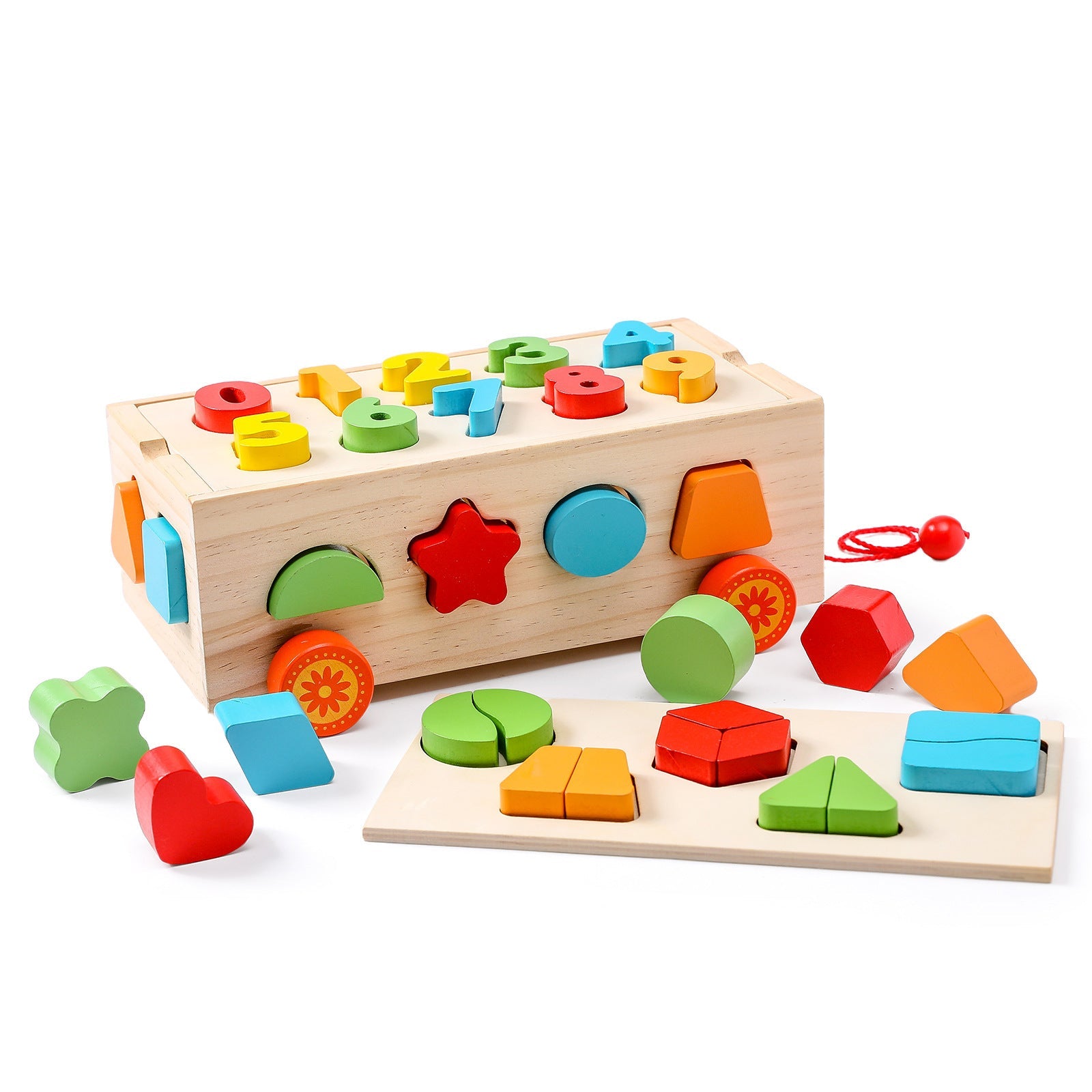 Wooden Multifunctional Early Education Puzzle Toys for Kids | Autism-Friendly Learning & Sensory Play