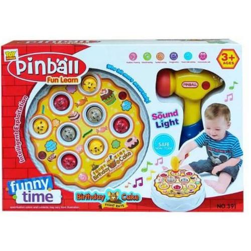 Musical Hammering Pinball Birthday Cake Game