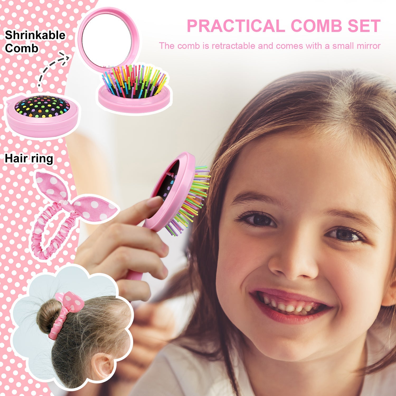 Fidtoy Mermaid Makeup Kit for Kids with Bag and Beauty Set