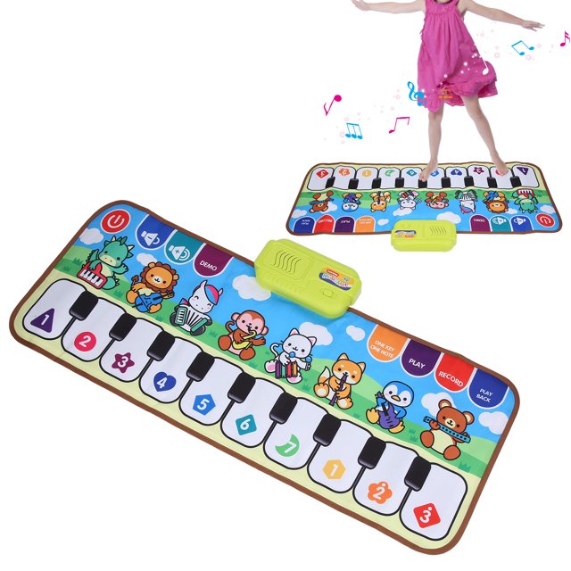 Tapis musical Fidtoy Piano – Tapis de jeu musical pour bébés et enfants