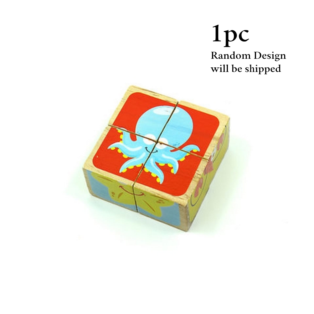 4 Pc Cube Puzzle - - 1 Pc Random Design Will be shipped - EKT2142