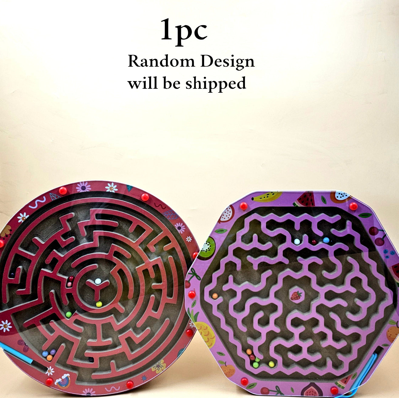 Wooden Maze 1 Pc Random Design Will Be Shipped - EKT3243