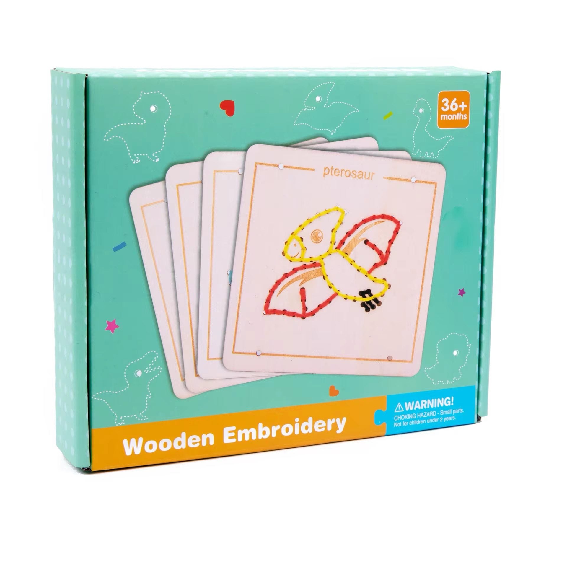 Wooden Embroidery Board Set - Sewing Practice for Fine Motor Development