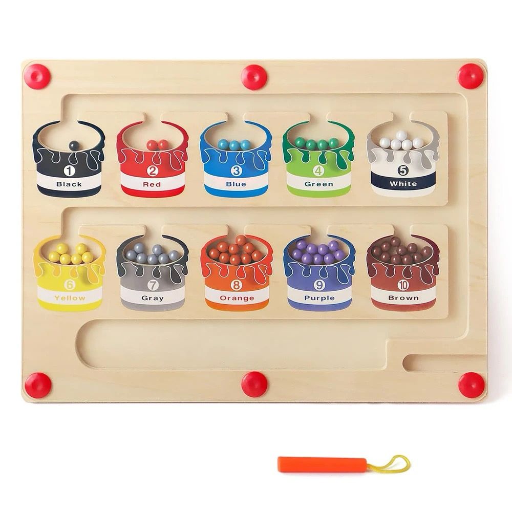 Magnetic Color Classification Board – Sensory Learning Toy for Hand-Eye Coordination and Pre-Writing Skills