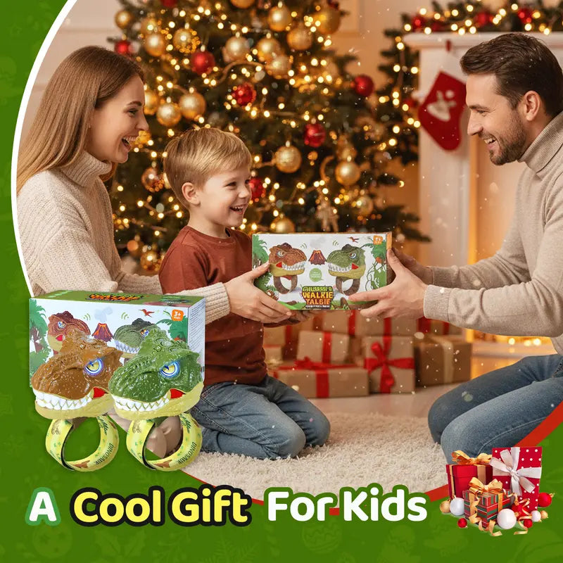 DinoTalk™ Wrist Walkie Talkies - Hands-Free Dino Adventure Play (2-Pack)