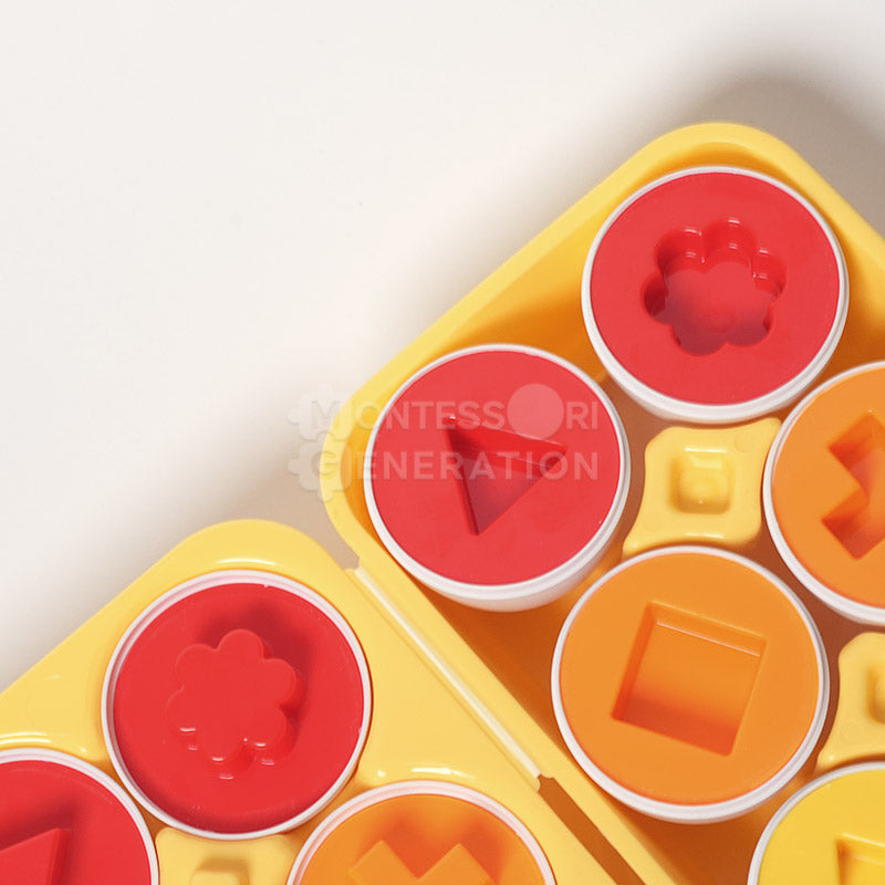 Fidtoy Huevos Encajables para Bebés de 12+ Meses Juguete de Clasificación de Formas