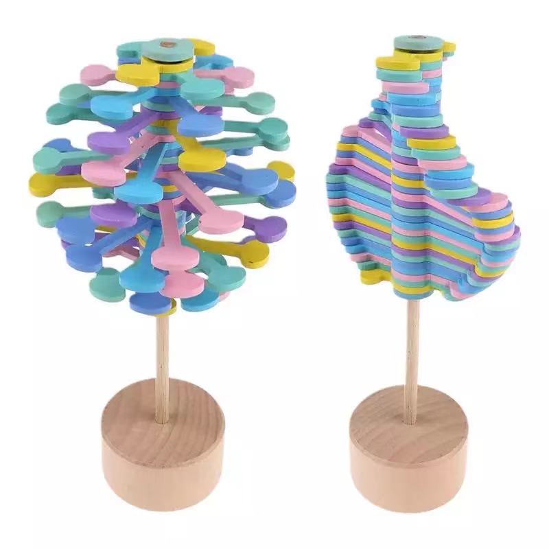 Wooden Tree Spinner- Sensory toys