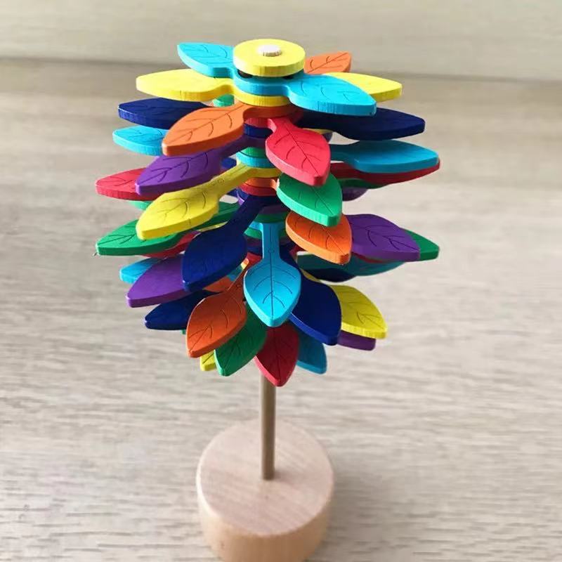 Wooden Tree Spinner- Sensory toys