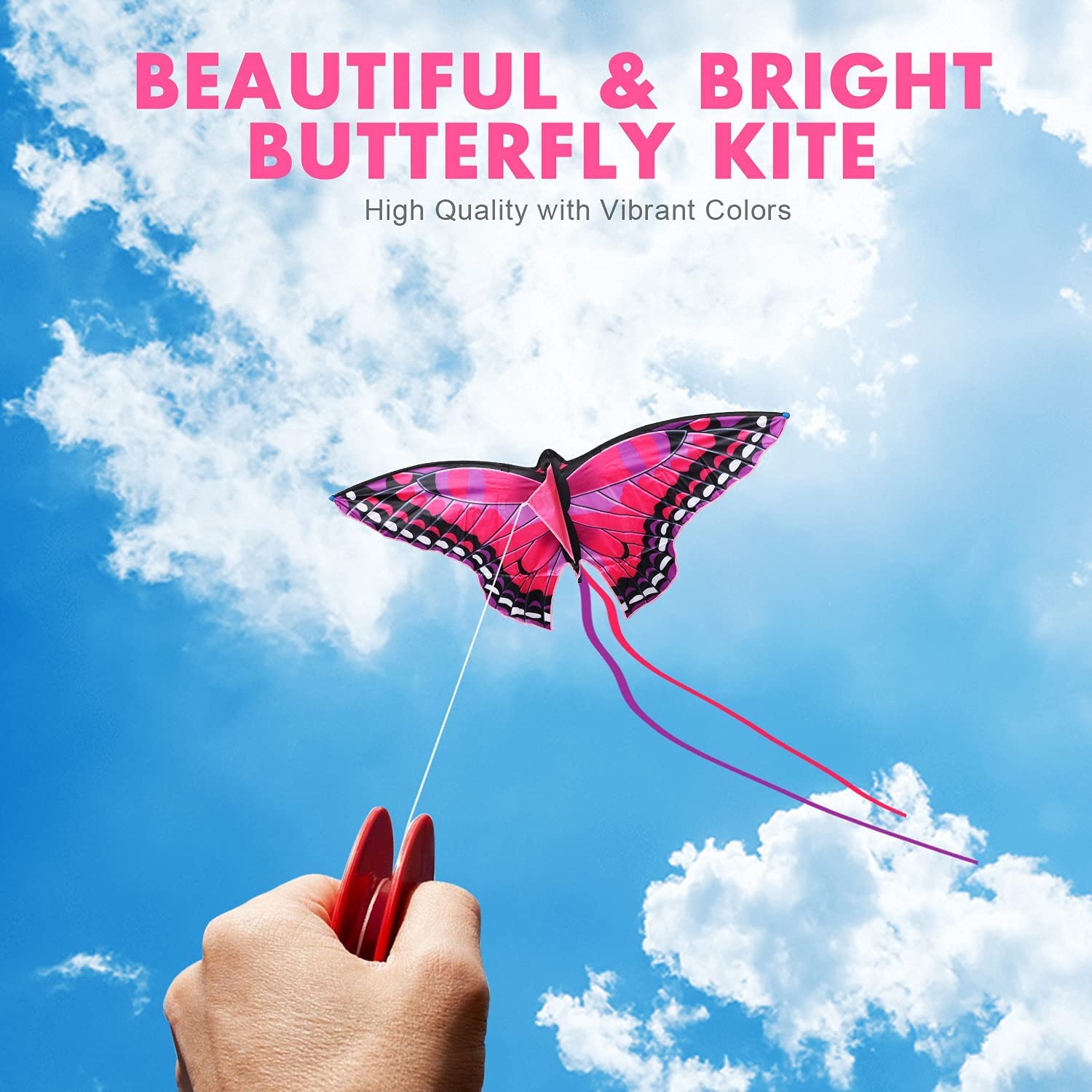 Fidtoy Butterfly Kite for Kids Easy to Fly Outdoor Beach Toy