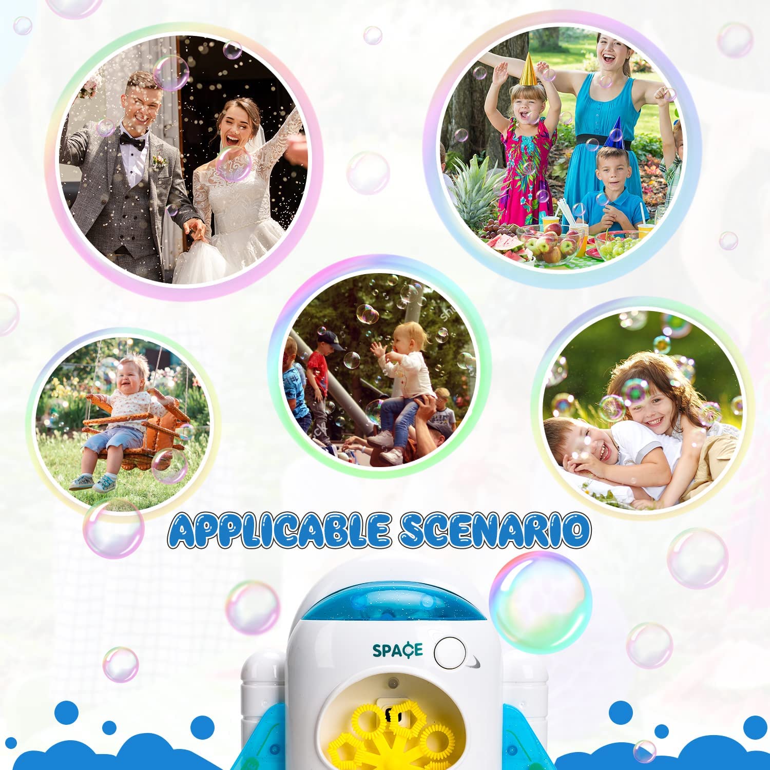 Automatic Bubble Machine for Kids