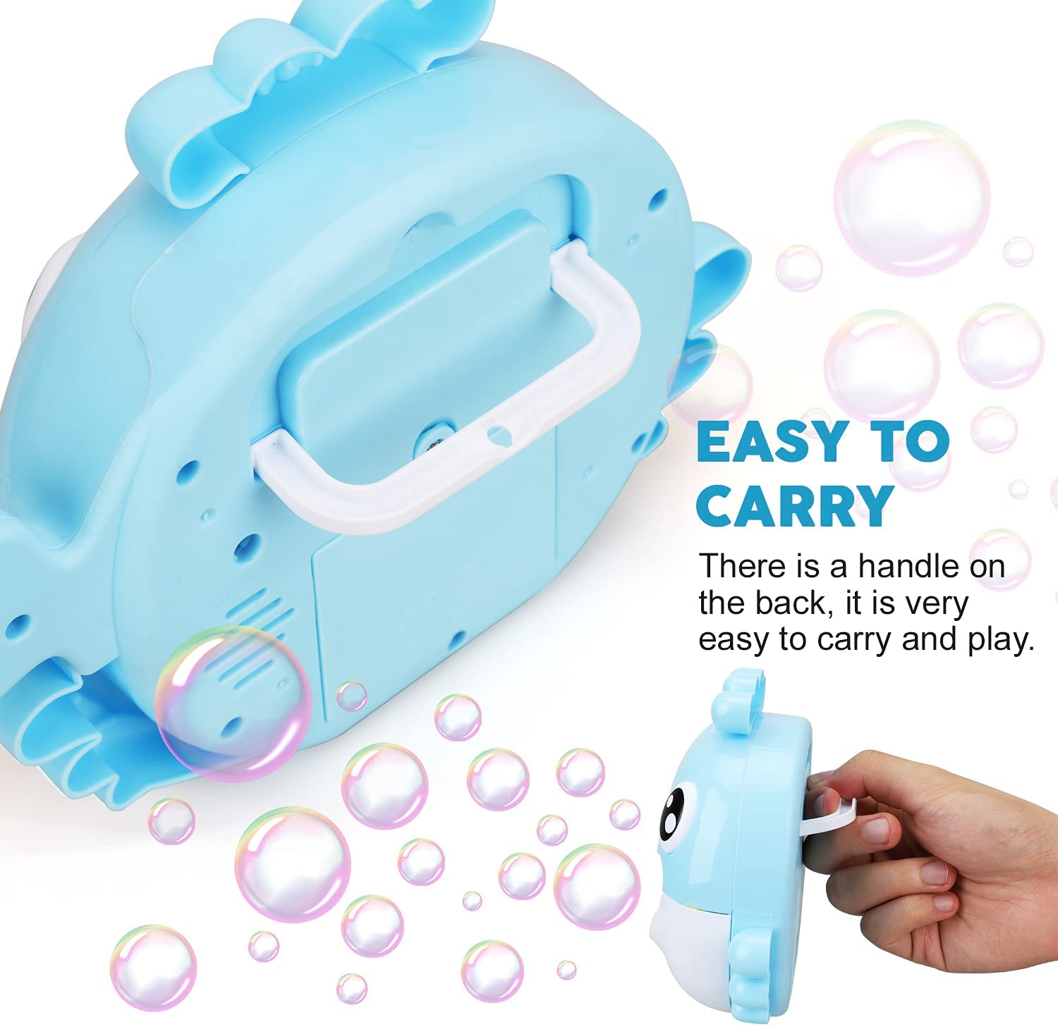 Fidtoy Whale & Crab Bubble Bath Toy for Kids with Music and Bubbles