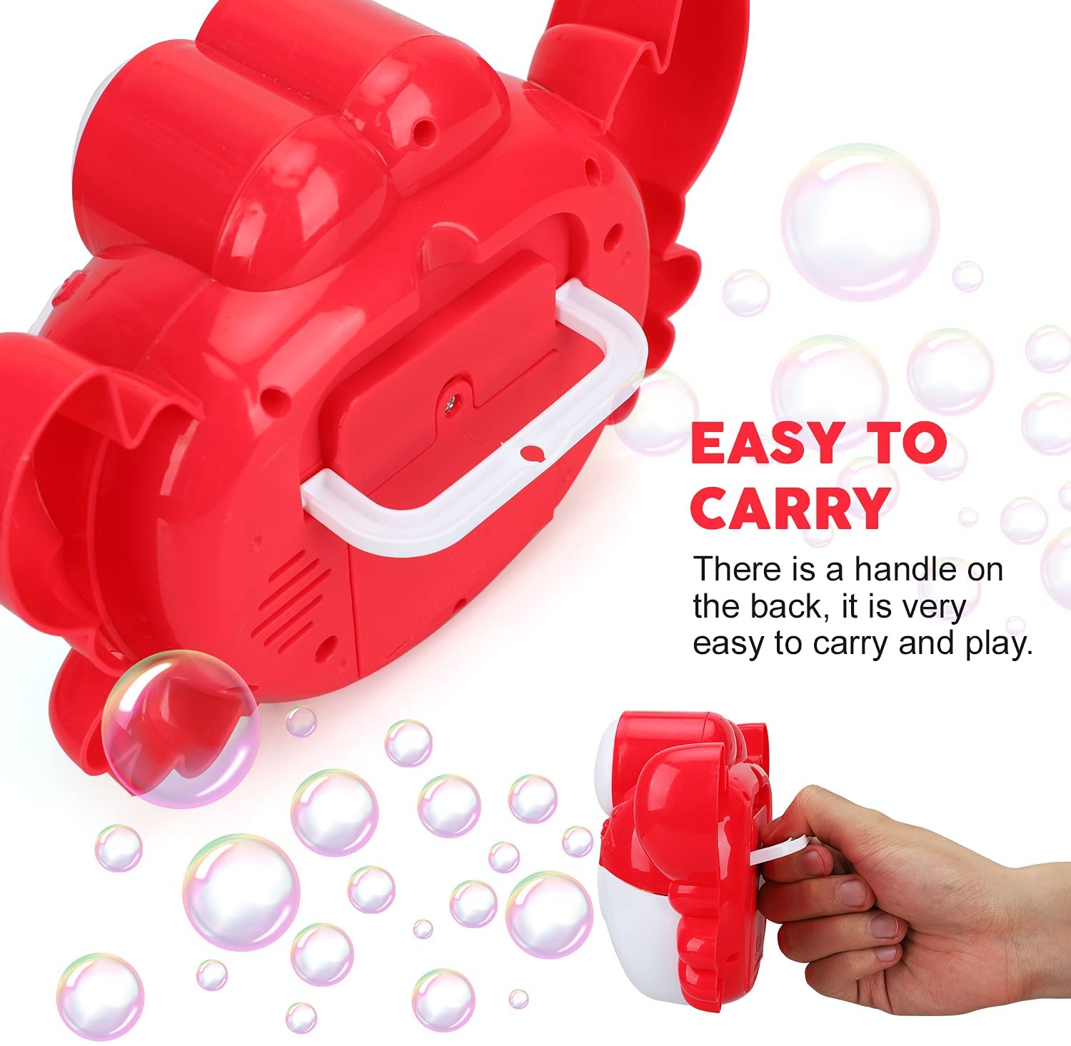Fidtoy Juguete de Baño con Burbujas de Ballena y Cangrejo para Niños con Música y Burbujas