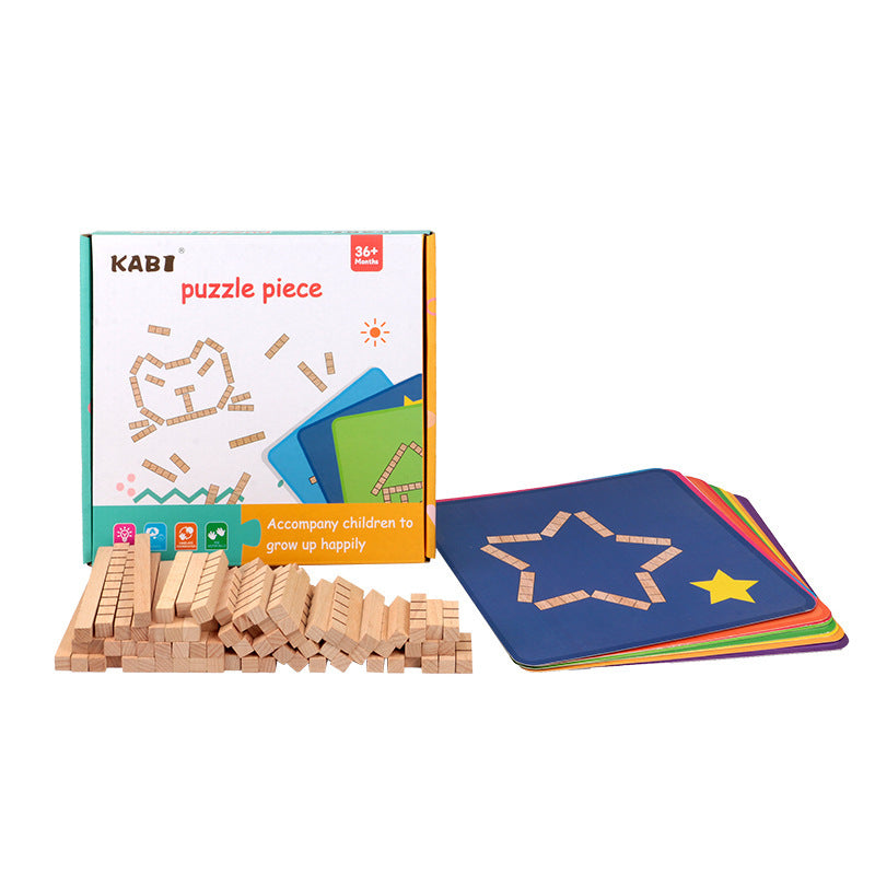 Wooden Puzzle Pieces-Mathematics toys