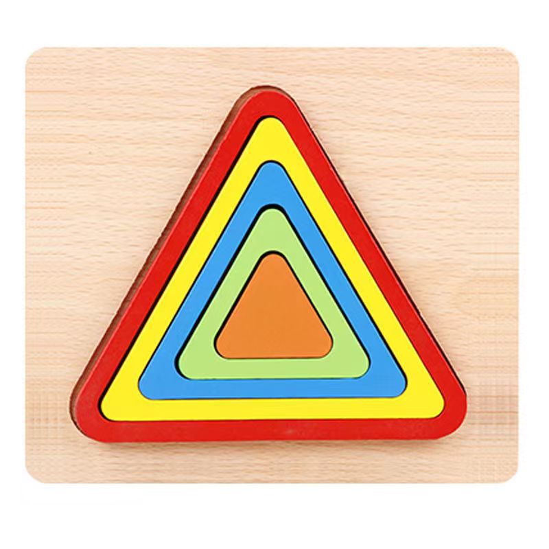 Wooden Shape Puzzles set of 3 - Best Wooden Open Ended Toys