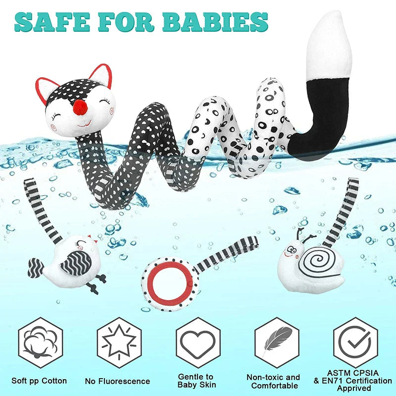 Baby Spiral Toy™ - Autostoel & Kinderwagen Speelgoed