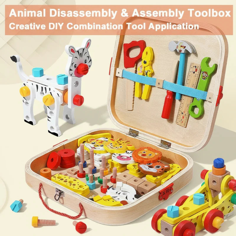 AnimalFix – Speels & Slim – Houten Dieren Toolset