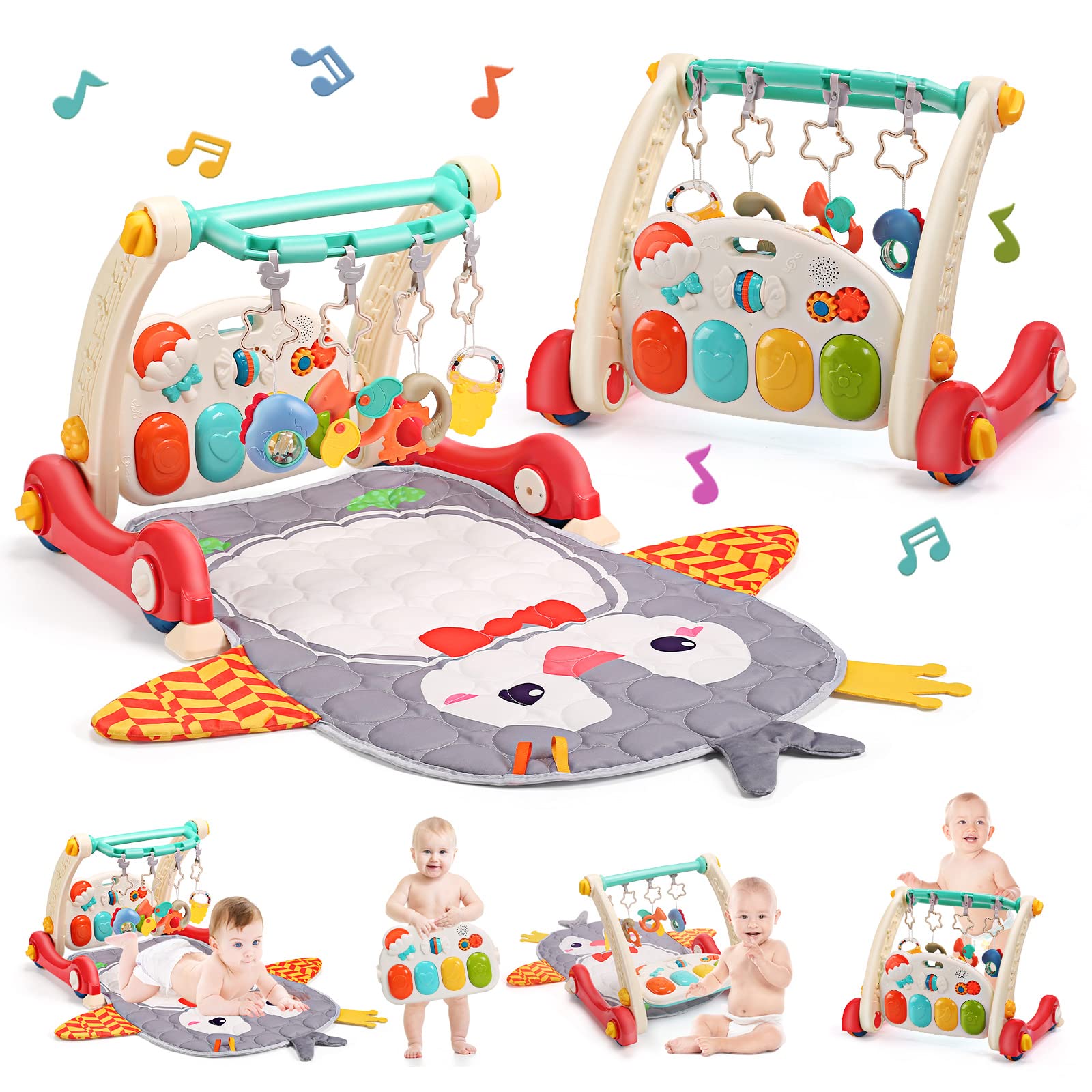 Fidtoy Baby Gym Play Mat and Learning Walker