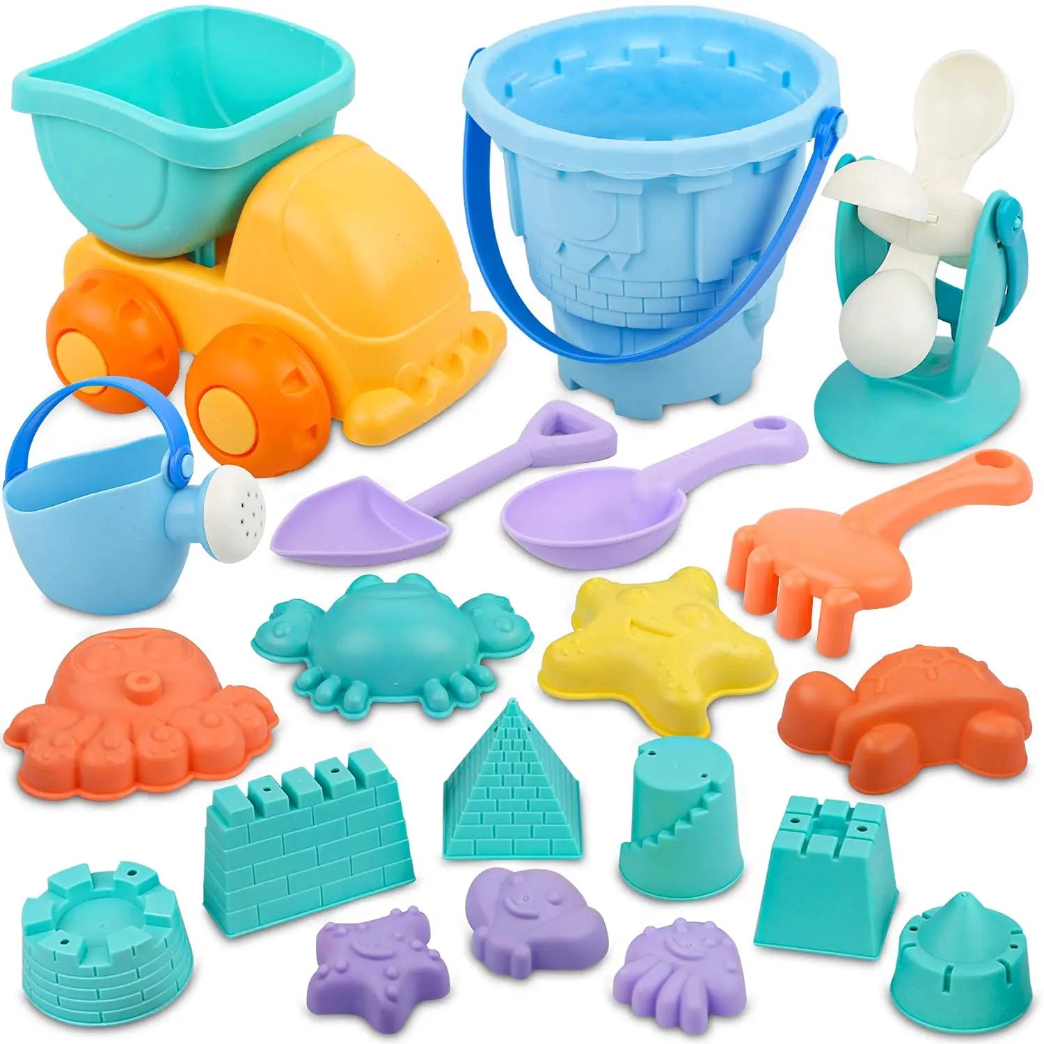 Beginner Sand Toys Set with Soft Tools and Fun Molds