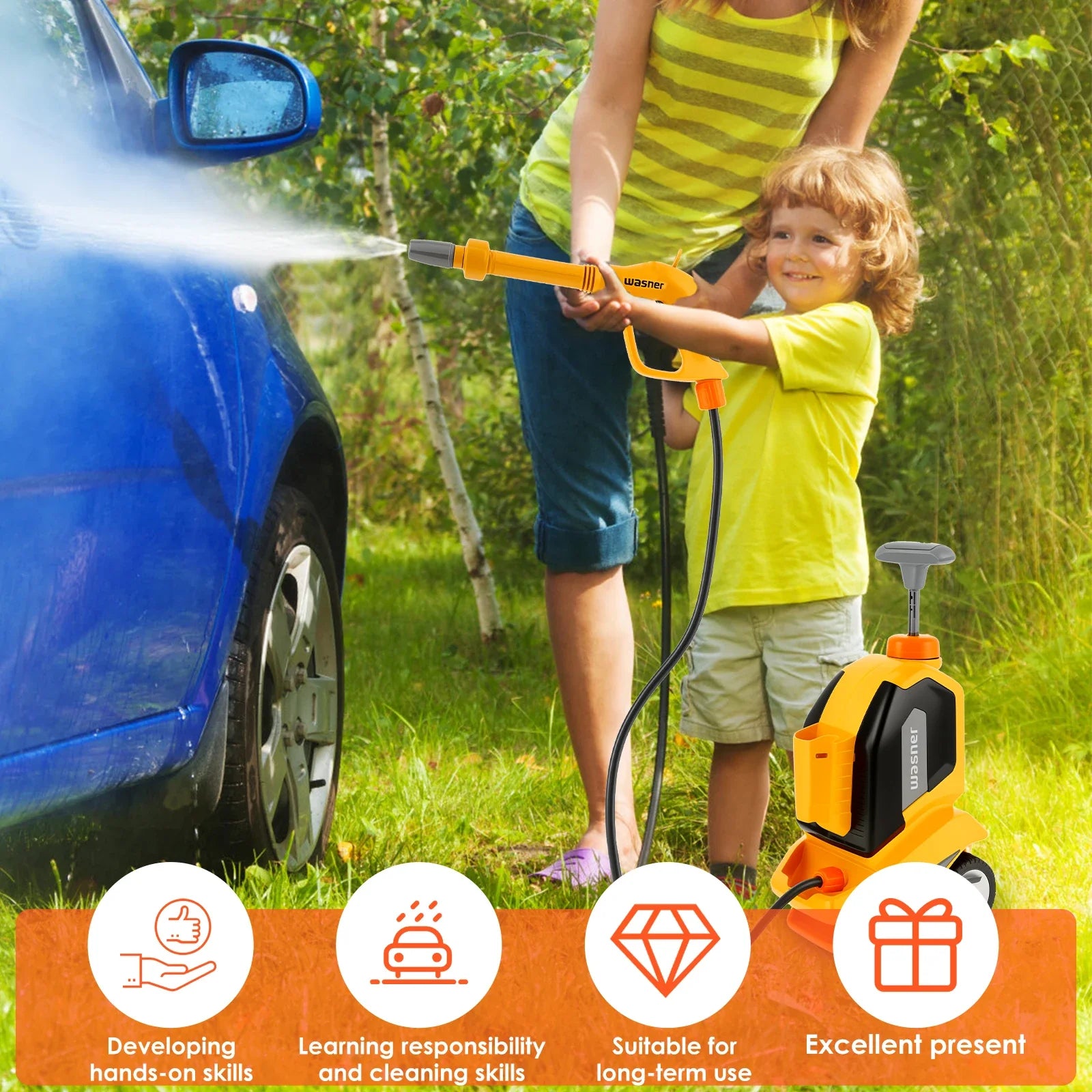 CarWash – Juguetón y Divertido – Set de Juego de Lavado de Coches para Niños