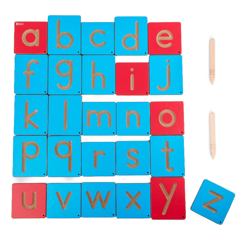 Wooden Colourful Tracing Boards - Best Alphabet and Number Learning Toys