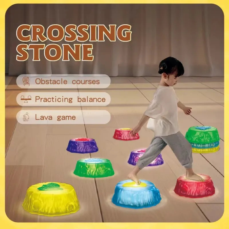 Crossing Stones™ - Saltar y equilibrar - Piedras de equilibrio luminosas
