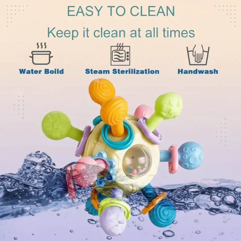 CalmChew | Zacht & Veilig – 3-in-1 Siliconen Bijtring