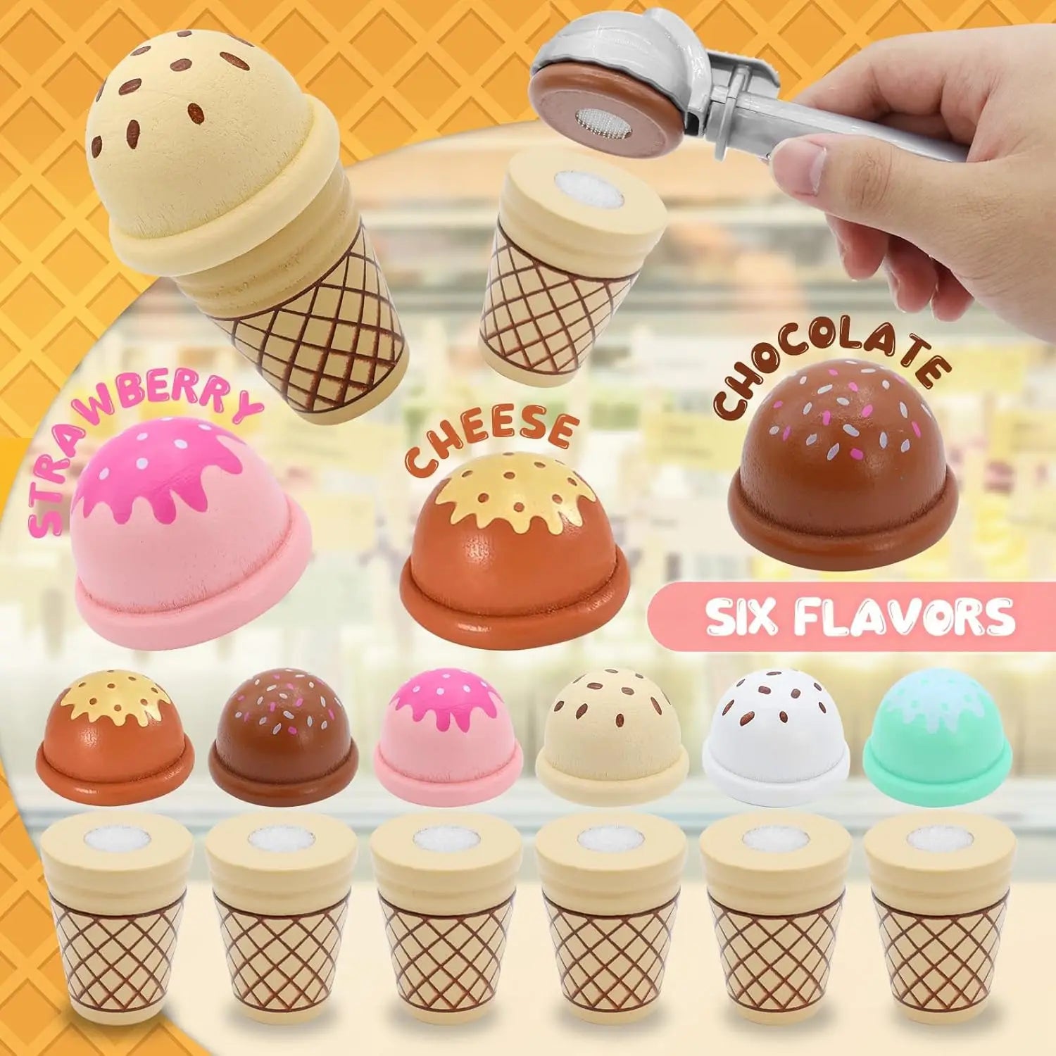 Ensemble de jeu Crème glacée™ - Créatif et Éducatif - Set de jeu de crème glacée