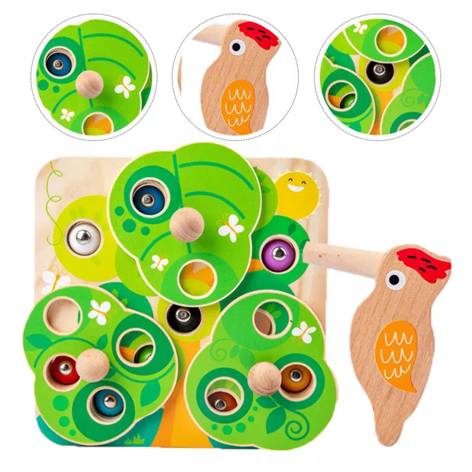 Catch The Bug Wooden Magnetic Game- Fine motor skills toys